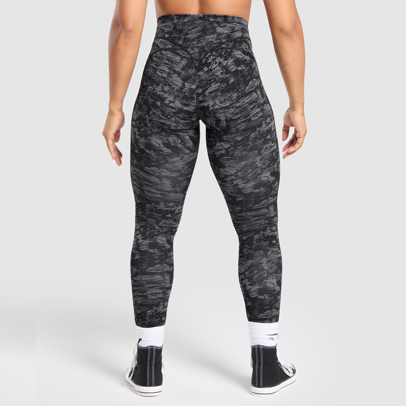 High quality polyester spandex yoga wear wholesale custom sublimation printed lifting leggings compression yoga pants