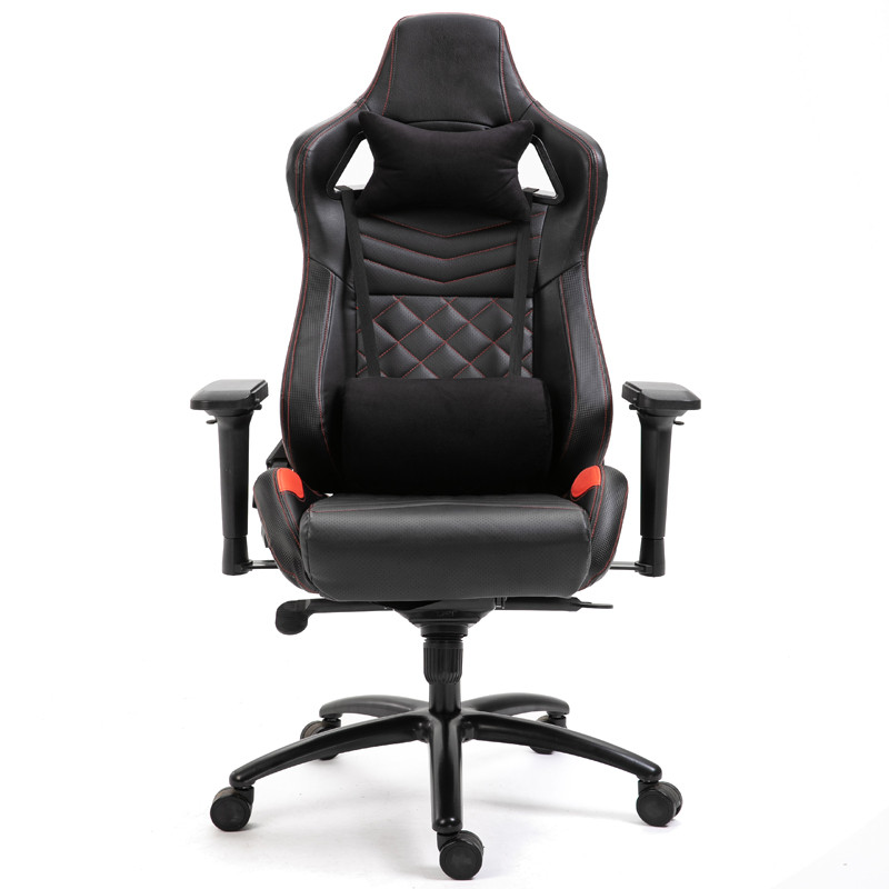 Modern High Back Ergonomic Black Leather Swivel Computer Gaming Chair078vp