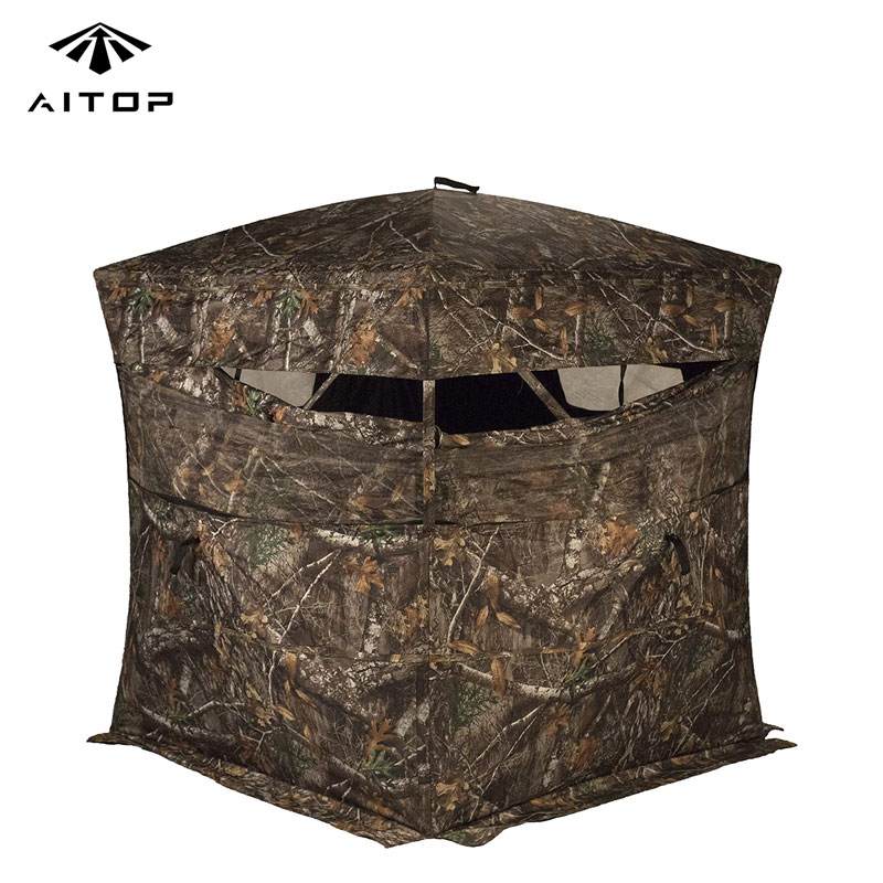 Factory Supply Portable 3 Person Hunting Ground Blind Tent