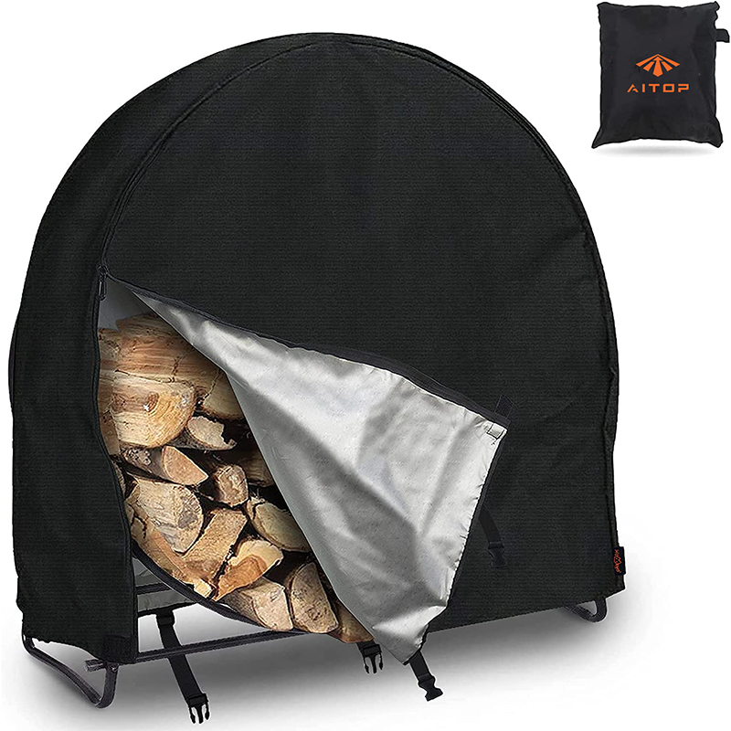 Outdoor Courtyard Terrace 420D Oxford Cloth Waterproof Log Frame Cover