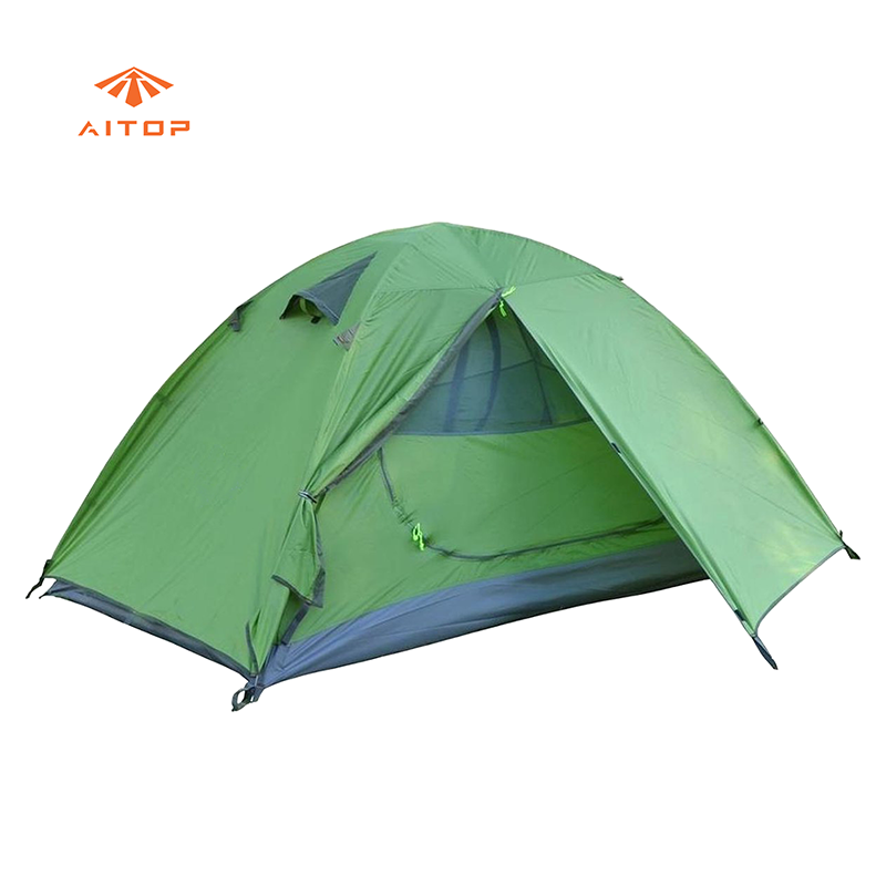 Thick rainproof camping equipment cross pole tent outdoor camping