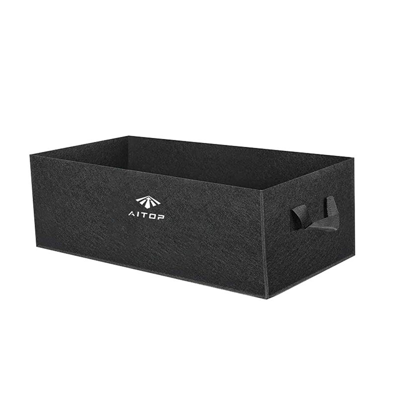 Non-woven planting bag black rectangular thickened beautiful planting bag