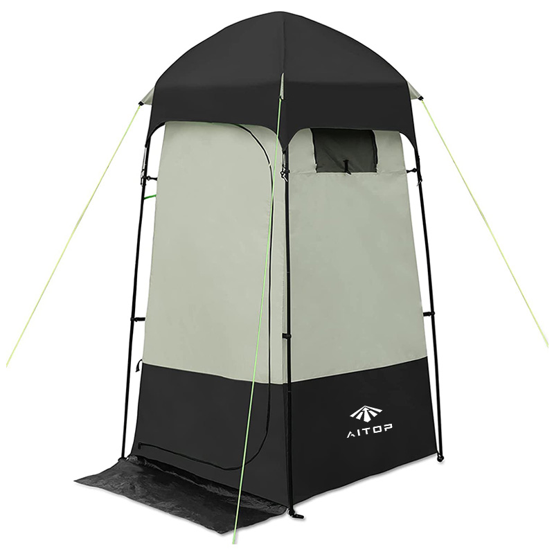 Pop Up Silver Special Coating Camping Portable Shower Tent