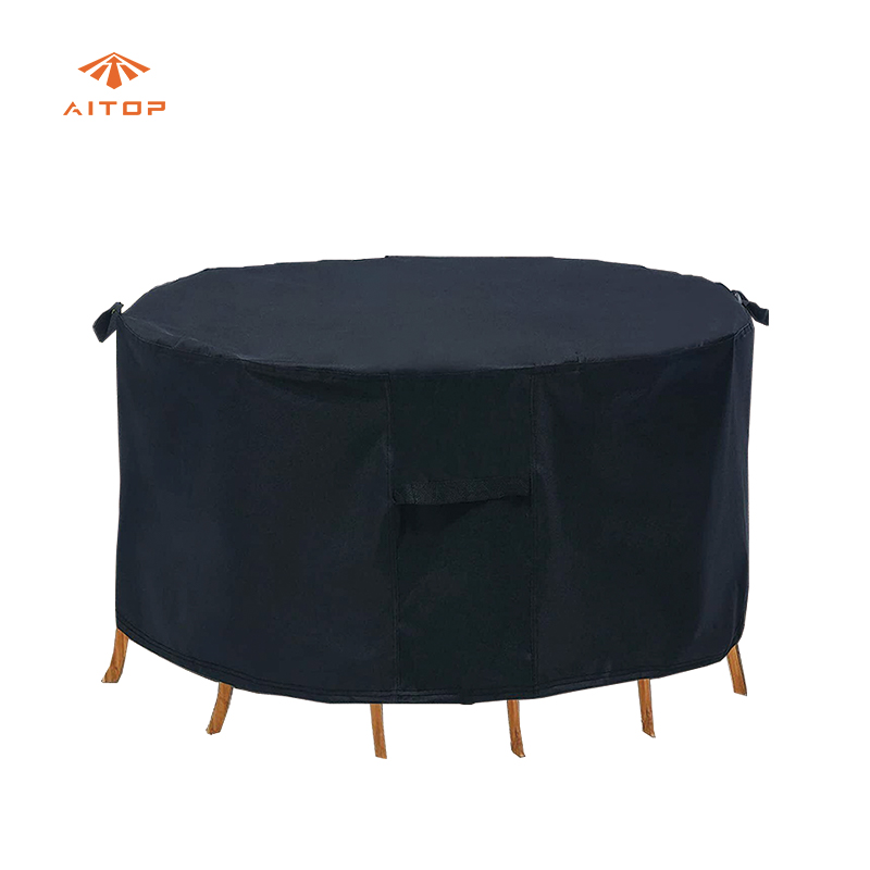 420D Oxford cloth outdoor waterproof sunscreen round table cover