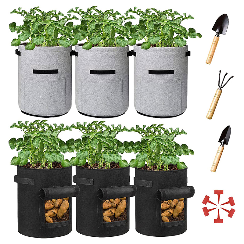 Thickened Non-woven Fabric Reusable Breathable Garden Plant Growing Bags
