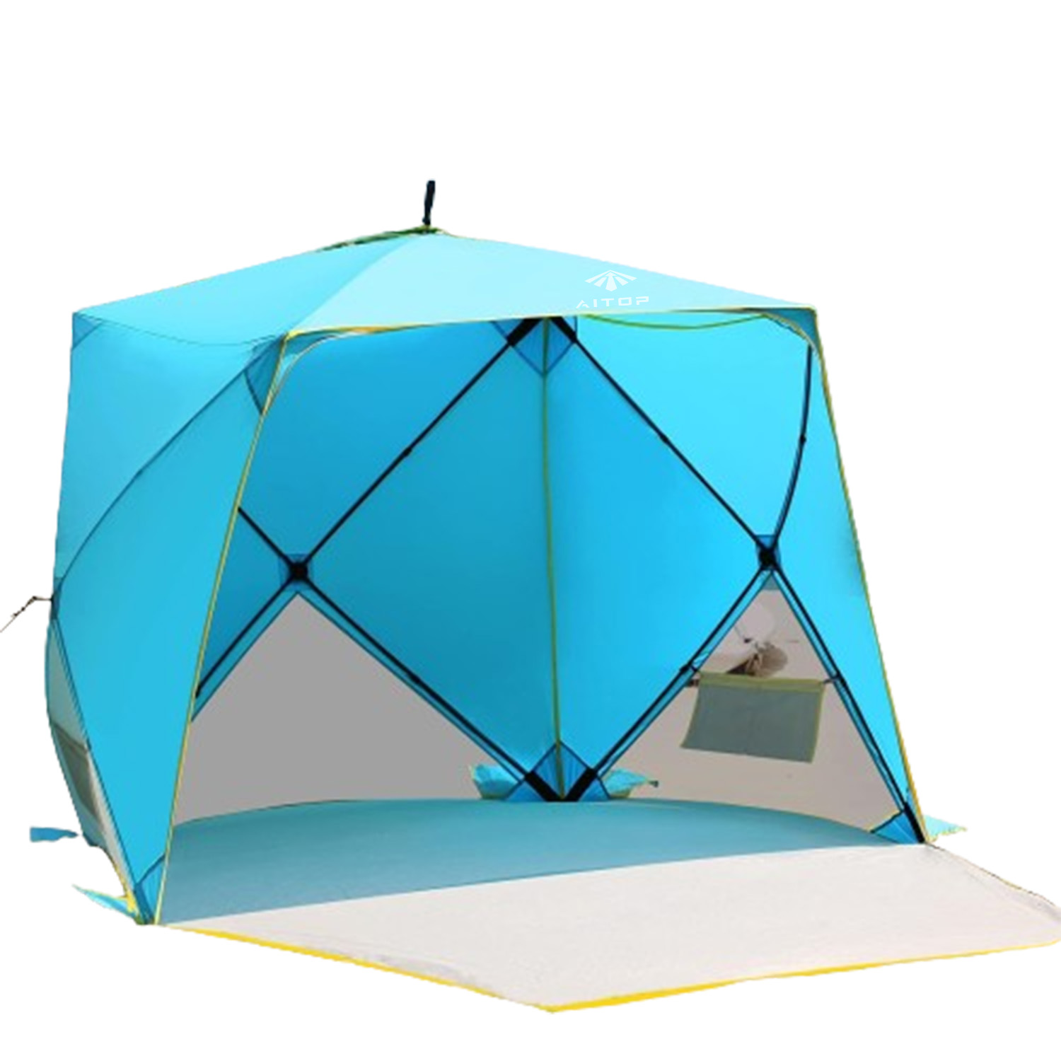 Aitop Three Seasons Waterproof Pop Up Beach Tent for Fishing, Hiking, and Camping Beach Sun Shelter