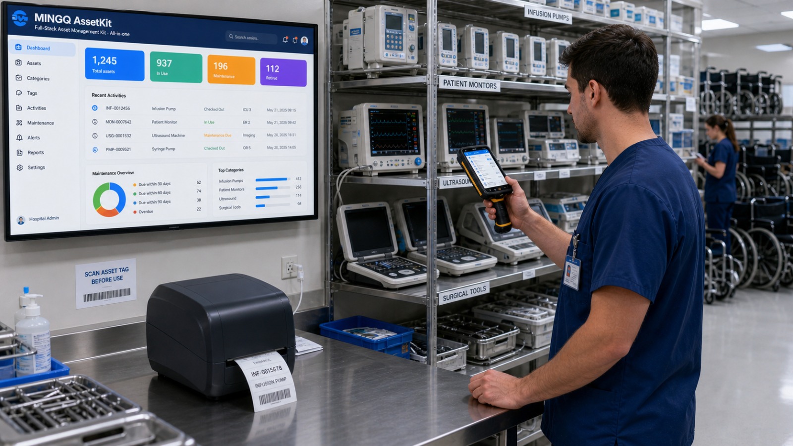 How Hospitals Worldwide Are Modernizing Medical Asset Management with MingQ AssetKit RFID Solution