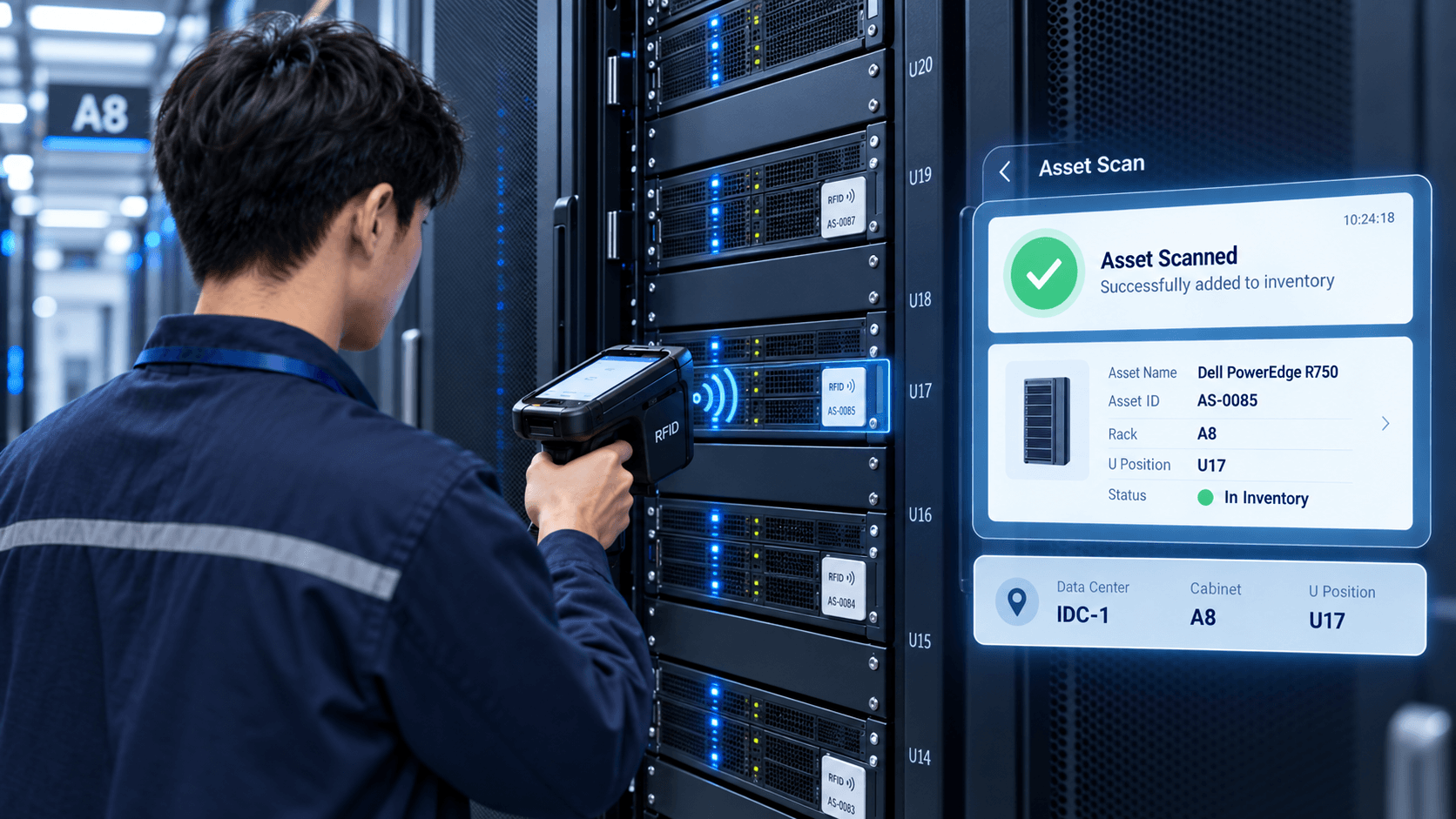 RFID Asset Management System for Intelligent Server Inventory in IDC Data Centers
