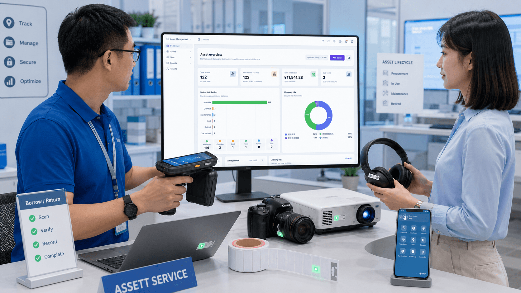 MingQ AssetKit RFID for Office Asset Management