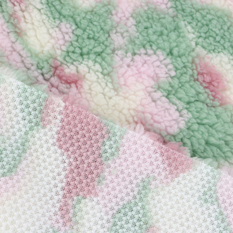 Sherpa Fleece Lining Shu Velveteen Low Pile Plush Faux Fur Fabric-2r02