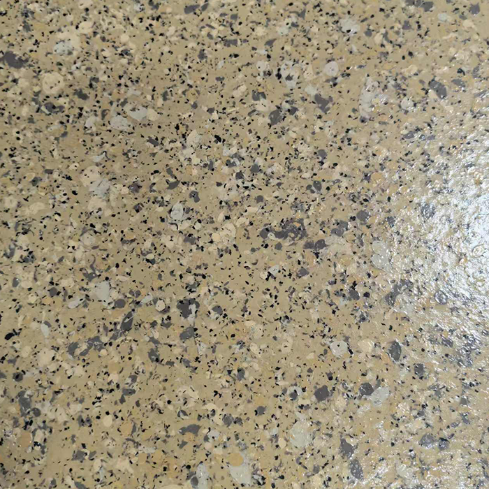 Pintura de piedra multicolor