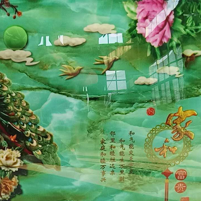 Crystal porcelain painting
