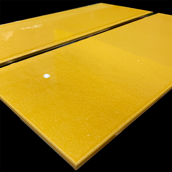 lacquered glass finishing