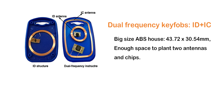 Dual interface ABS keyfob KF001gg6