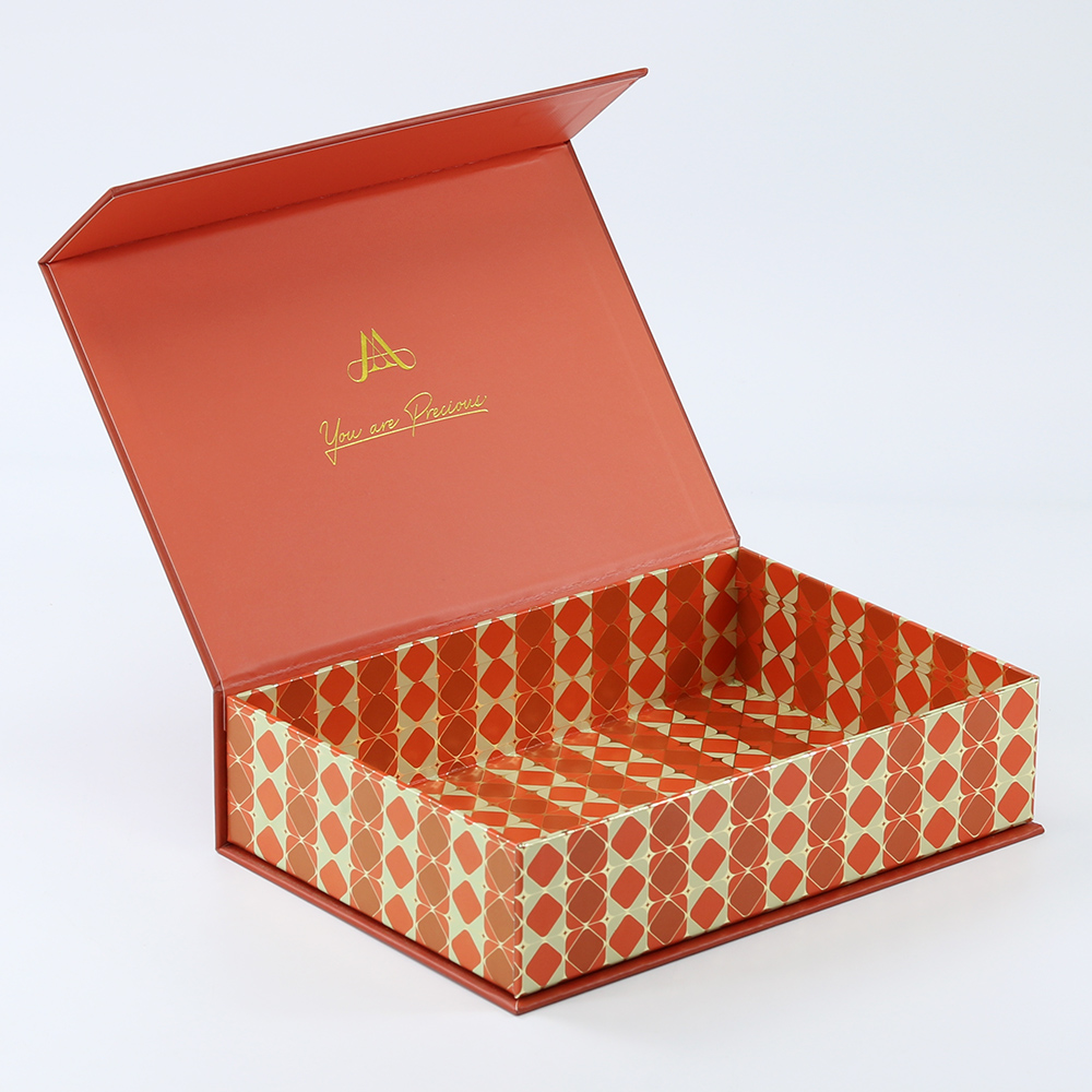 Luxury Red Rigid Jewelry Packaging Gift Paper Box