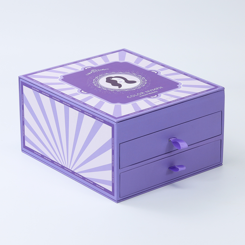 Rigid Cardboard Gift Paper Box With Card Insert Packaging