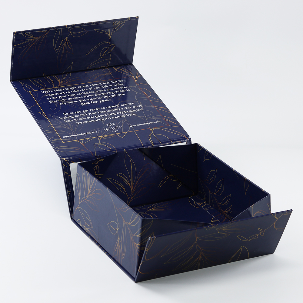 Foldable Custom Rigid Glossy Packaging Gift Paper Box