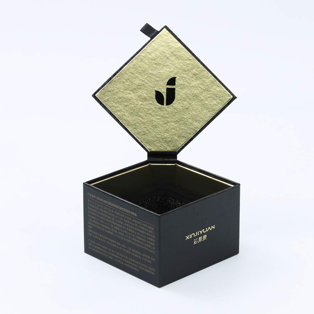 Luxurious Black Hardcover Box with Magnetic Closure
