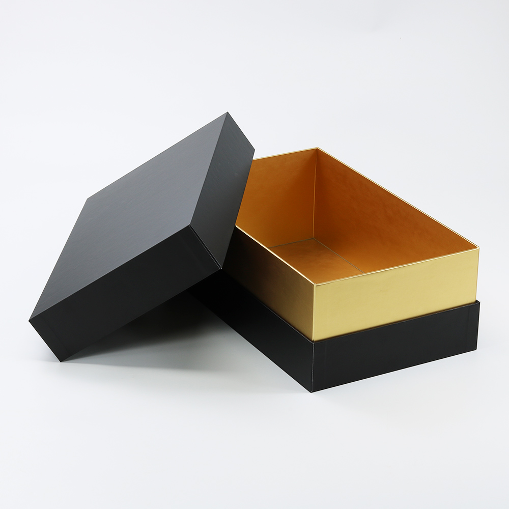 lid and bottom paper box with custom logo print