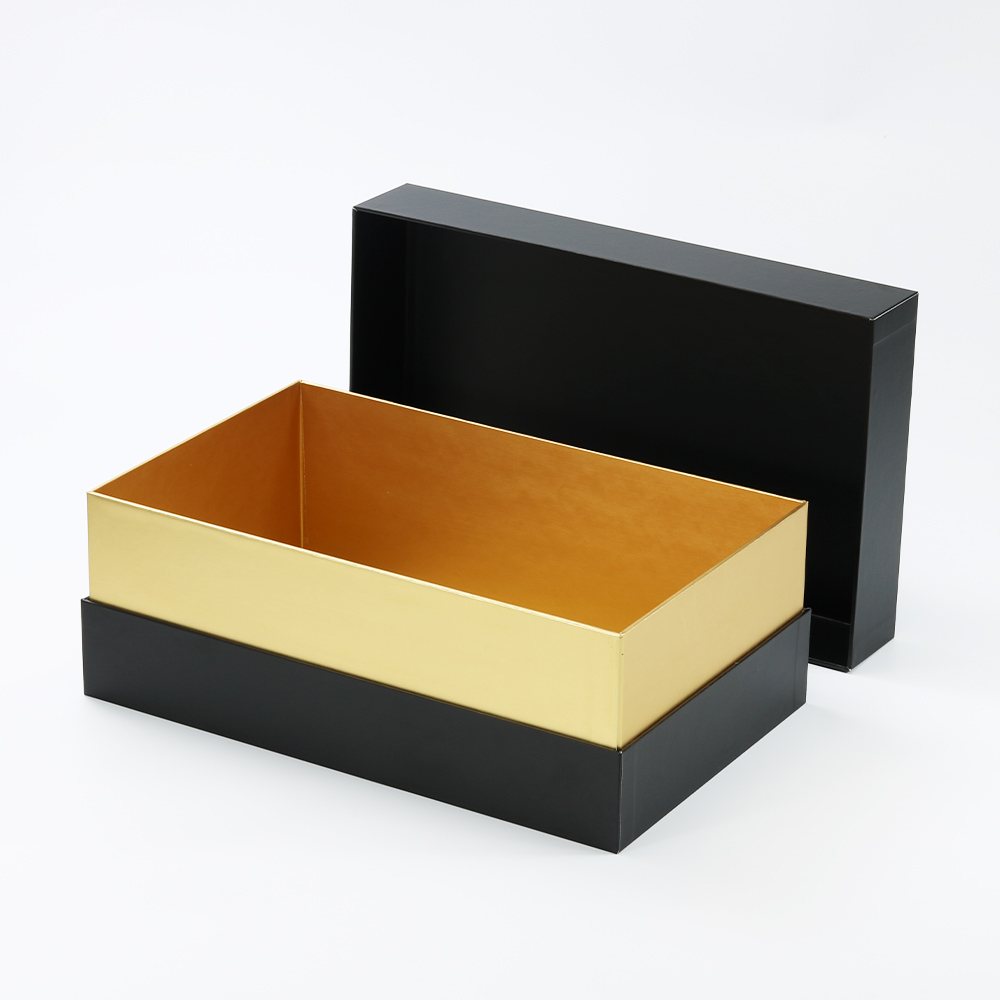 lid and bottom paper box with custom logo print