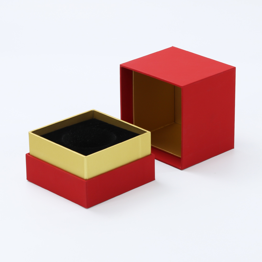 custom cardboard paper box with EVA cutting red package boxes with neck