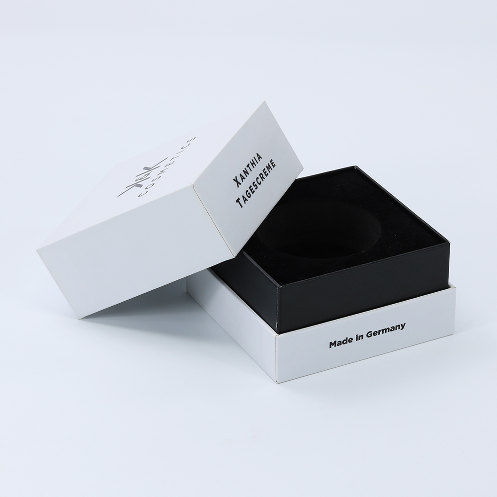 Personalized packaging lid and base rigid paper gift box with EVA insert