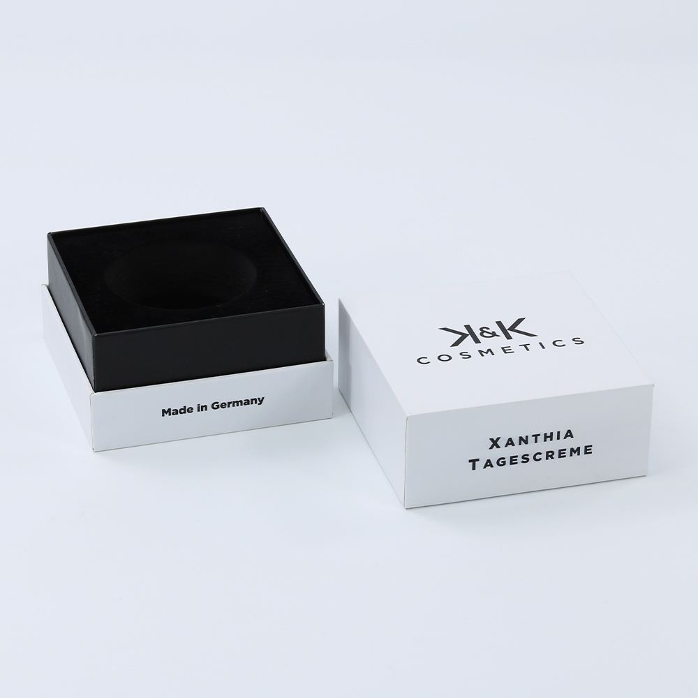 Personalized packaging lid and base rigid paper gift box with EVA insert
