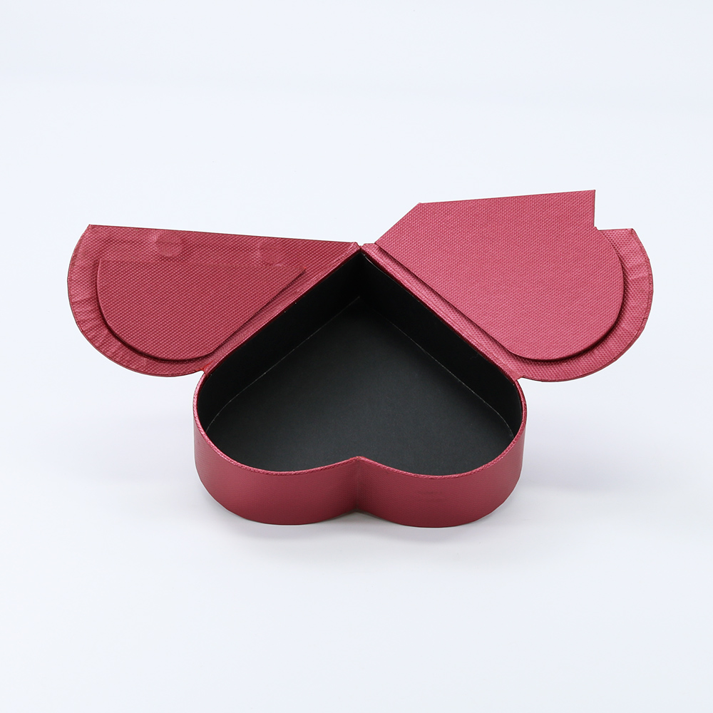 Deluxe Double-Door Magnetic Red Heart-Shaped Box