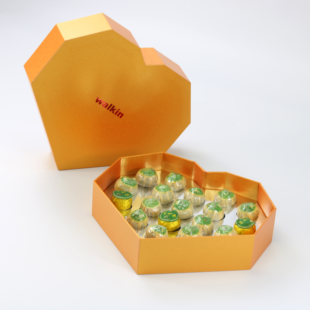 customized hexagon paper box with cutting paper tray