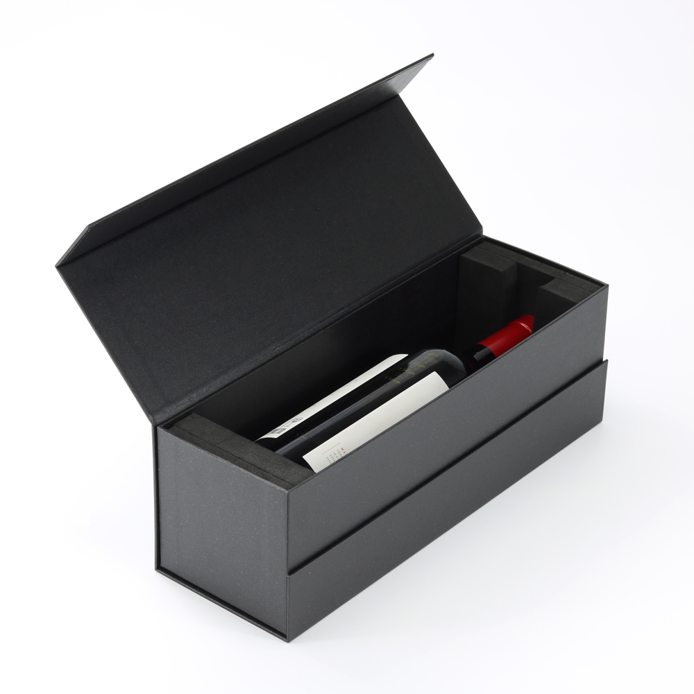 Custom Wine Packaging Gift Paper Box With Card+Satin Insert