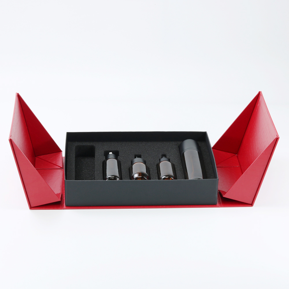 Luxurious Double-Door Folding Box for Fragile Skincare Products