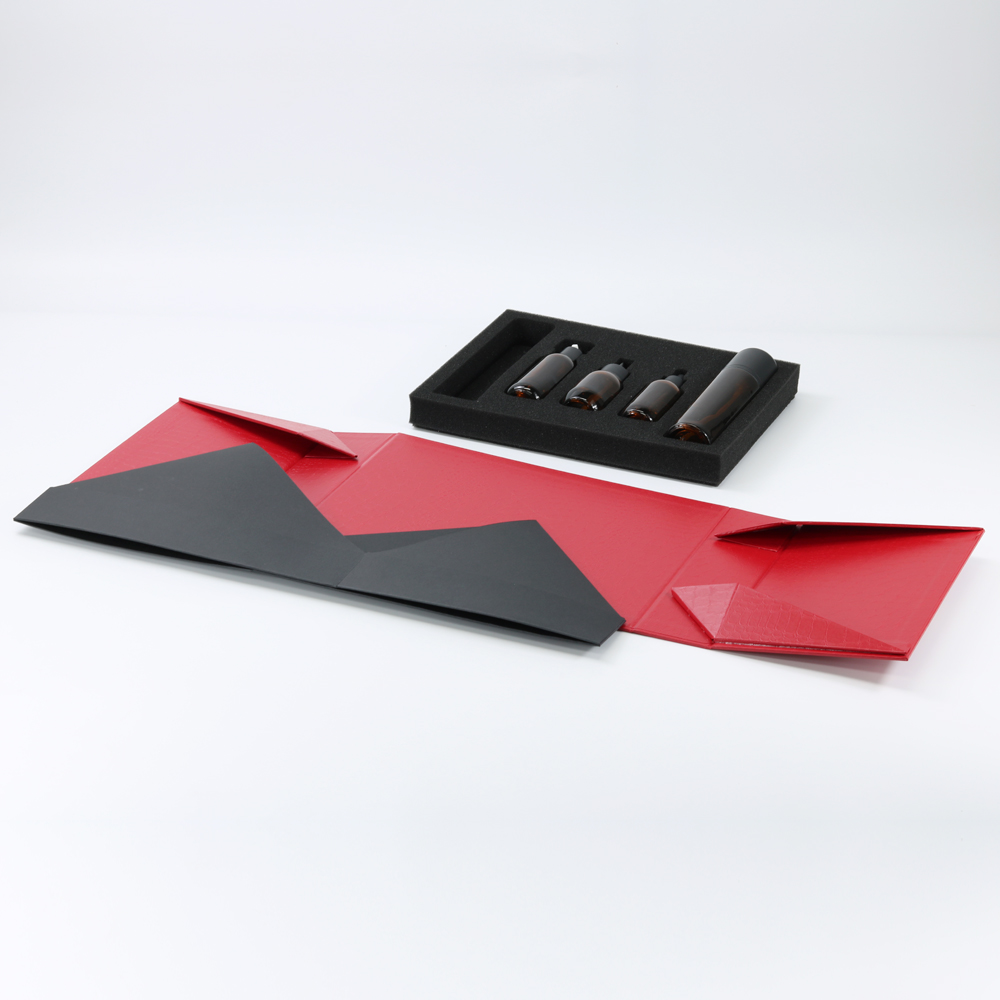 Luxurious Double-Door Folding Box for Fragile Skincare Products