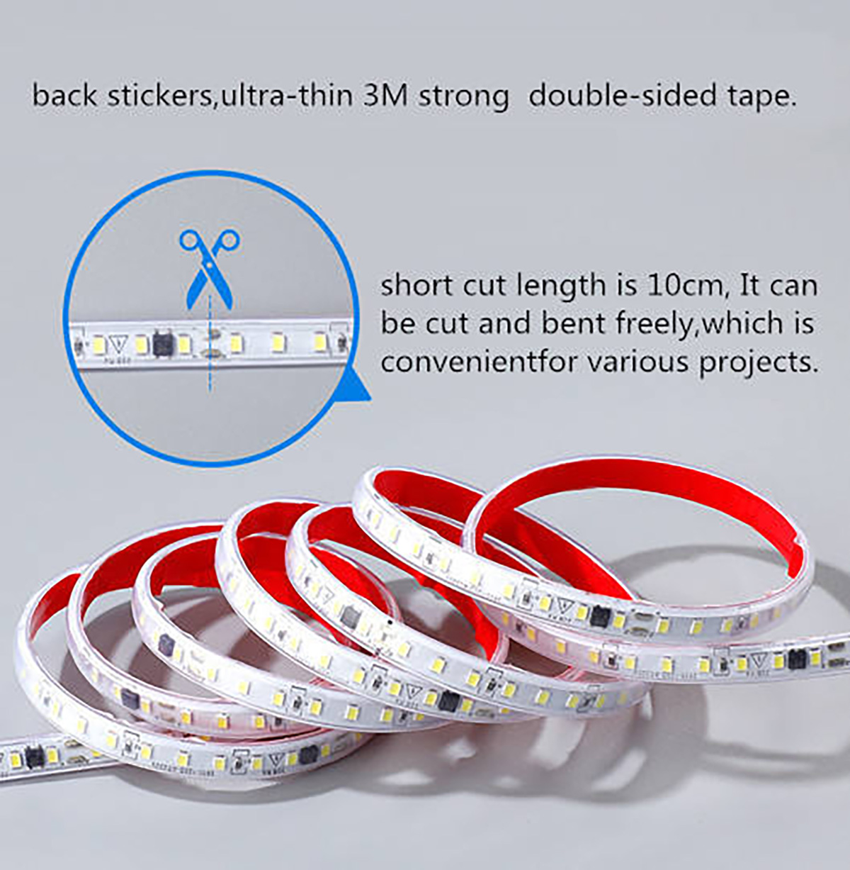 8mm Smd 120 Led Strip 2835 Led Strip Light 110V 220V (5)ntd