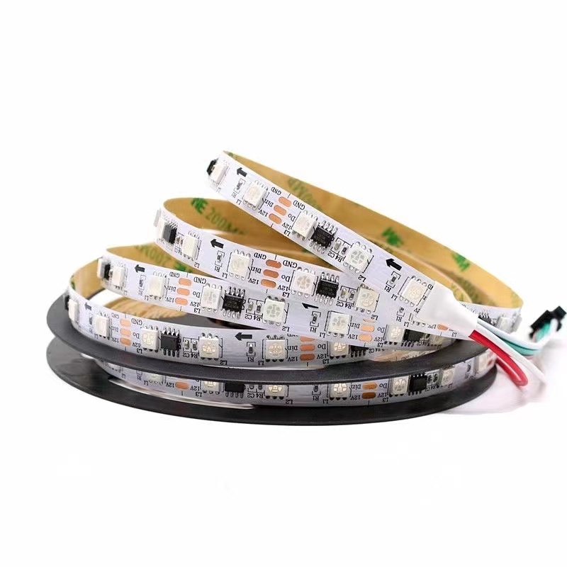 12V 24V ਐਡਰੈੱਸੇਬਲ RGBIC WS2811 ਡ੍ਰੀਮ ਕਲਰ LED ਸਟ੍ਰਿਪ (4)ja7