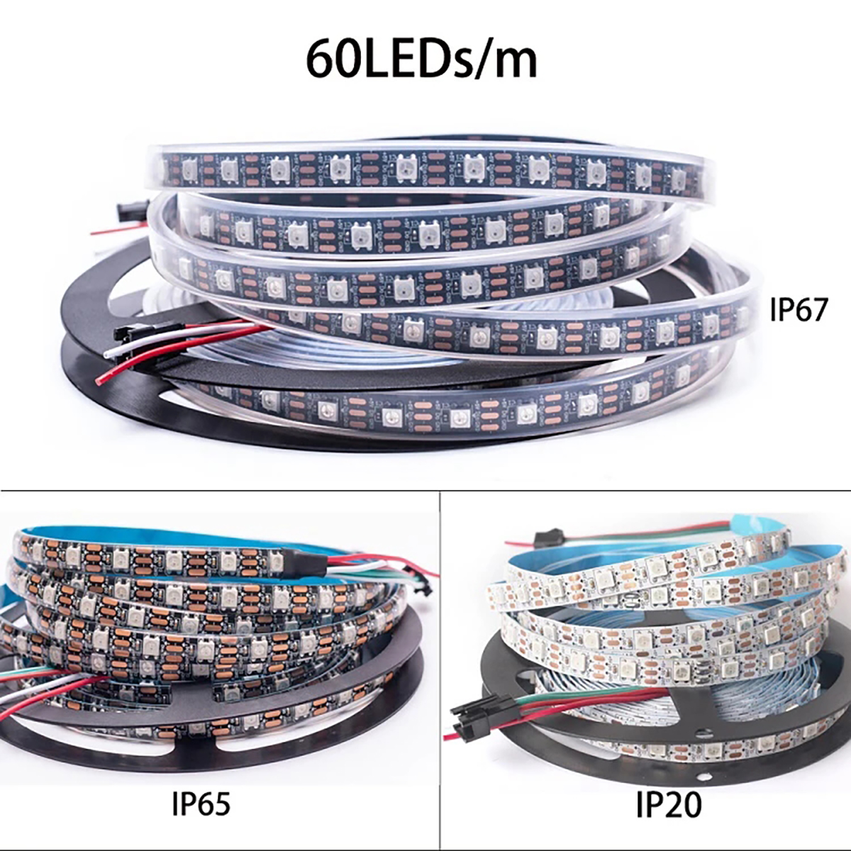 RGBIC 5V WS2812B ਵਿਅਕਤੀਗਤ ਤੌਰ 'ਤੇ ਪਤਾ ਲਗਾਉਣ ਯੋਗ 5050 RGB LED ਸਟ੍ਰਾਈਪ ਲਾਈਟ (7) jrg