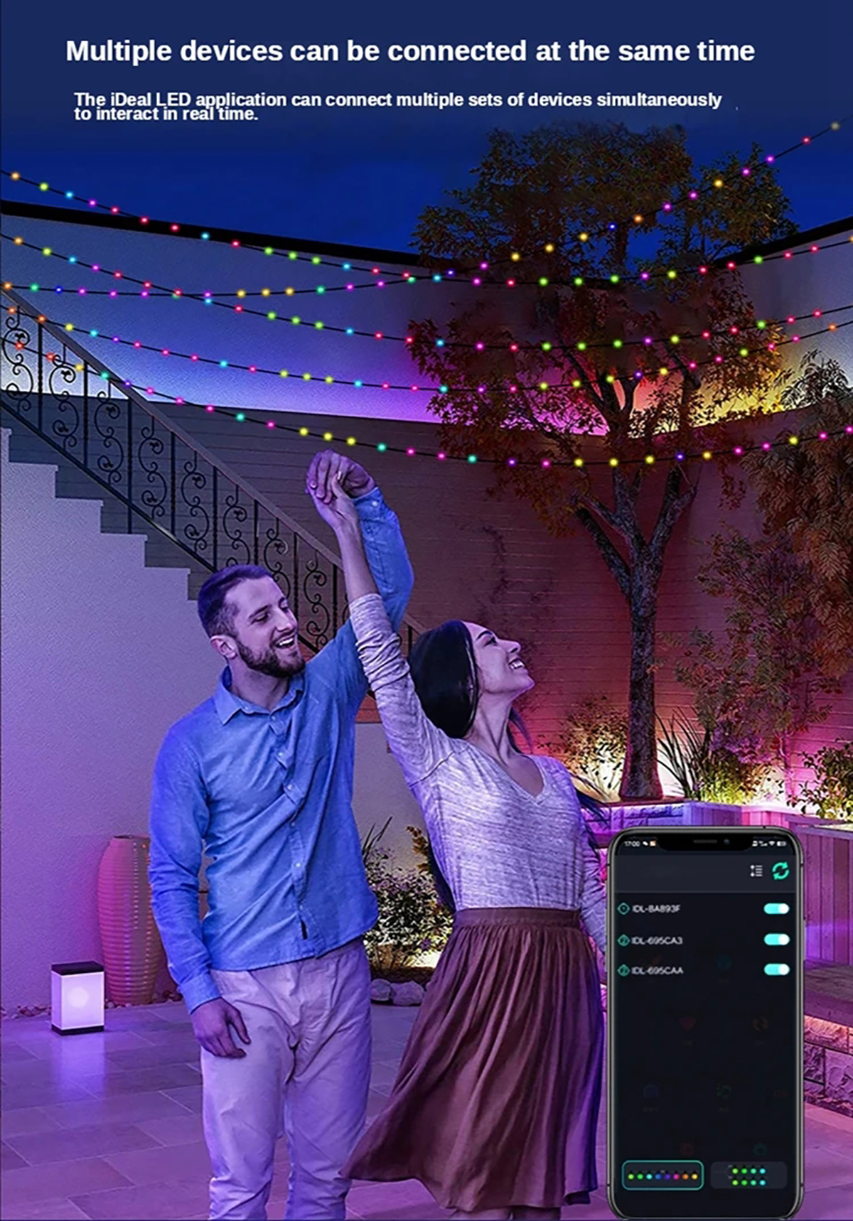 ਐਪ ਕੰਟਰੋਲ ਸਮਾਰਟ LED ਸਟ੍ਰਿੰਗ ਲਾਈਟ 5v USB (2)qrx