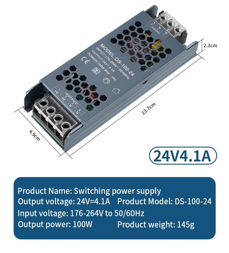 LED ਸਟ੍ਰਿਪ ਪਾਵਰ ਸਪਲਾਈ 110V 220V ਤੋਂ 5V 12V 24V (6)vkk