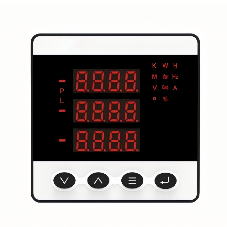 BY194l-A*4 Series Digital Panel Three Phase Ammeter 3 Phase Digital LED AC Panel Mount Ammeter Digital