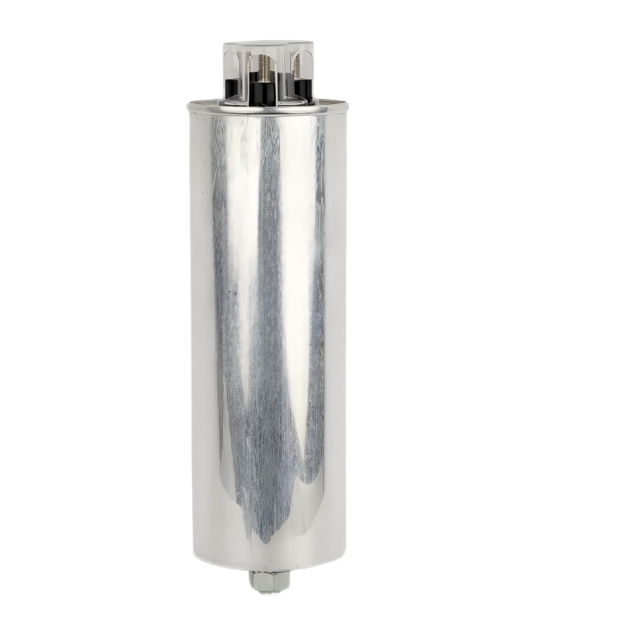 BY71 0.45-25-3 Series Intelligent Cylindrical Three Phase Capacitor 450V Low Voltage 25 Kvar Power Capacity Low Loss Capacitor