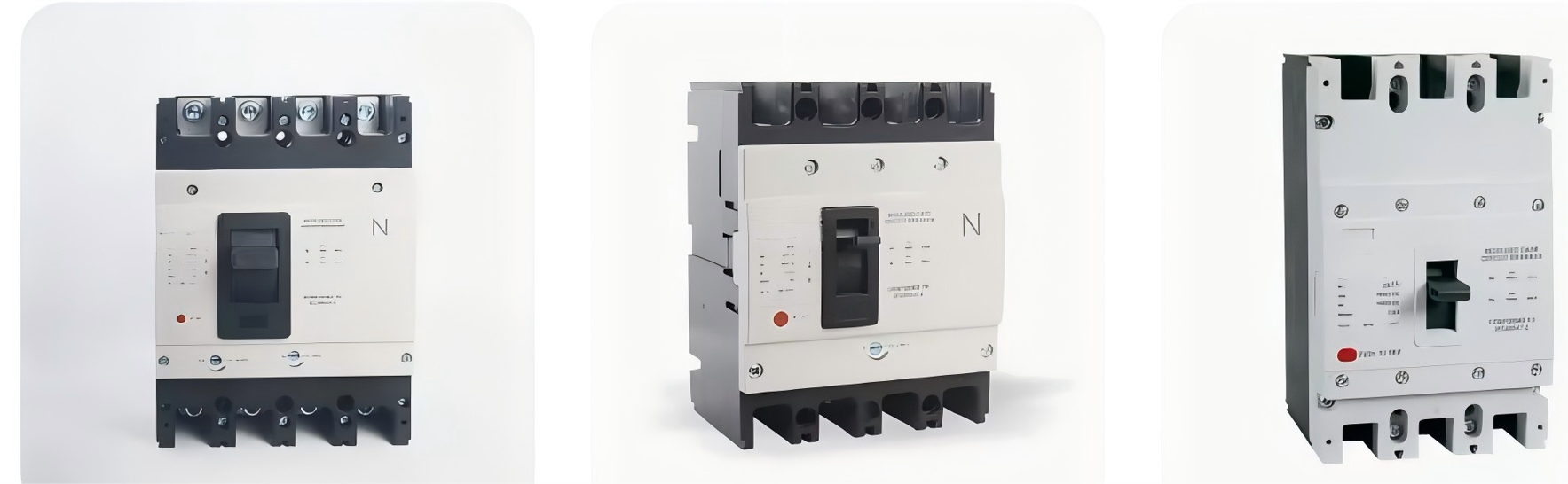 BYCM1E-125 Serie Elektronische Kompaktleistungsschalter 4 Phasen MCCB 400V 50Hz Benchmarking Schneider