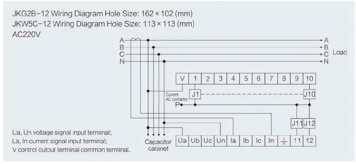 JKG2B Series Reactive Power Automatic Compensation Controller Three-Phase Multi-Function Meter Active and Reactive Power Current and Voltage Display Instrument 380V