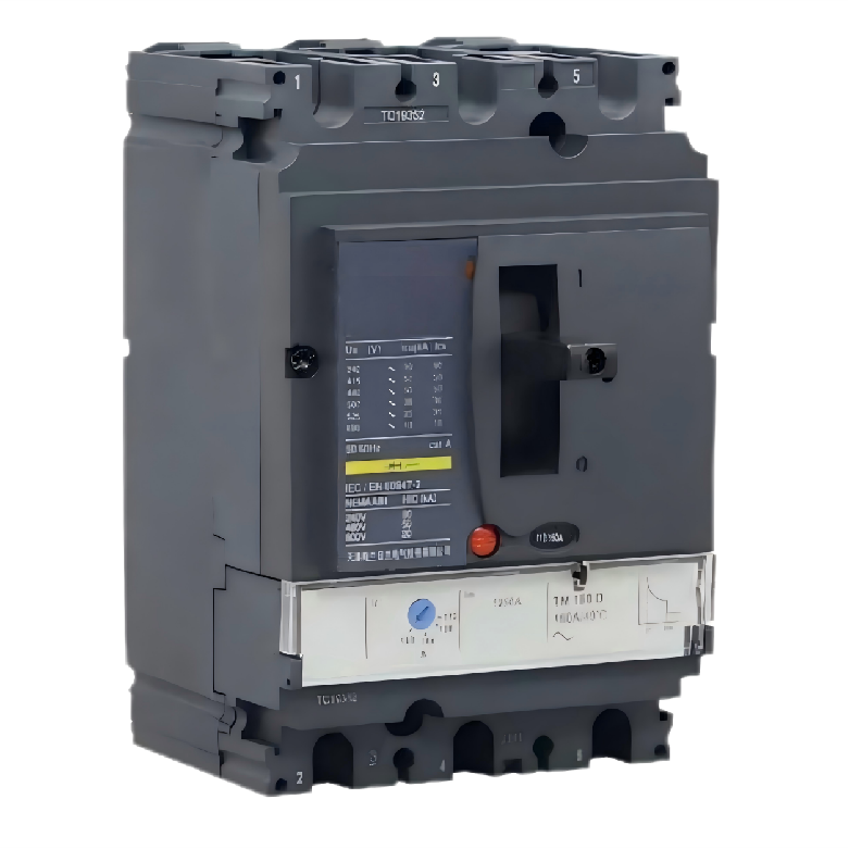 BYCM1E-125 Series Molded Case Circuit Breaker 380V AC MCCB Circuit Breaker 3-Phase PV AC MCCB for PV Power Systems