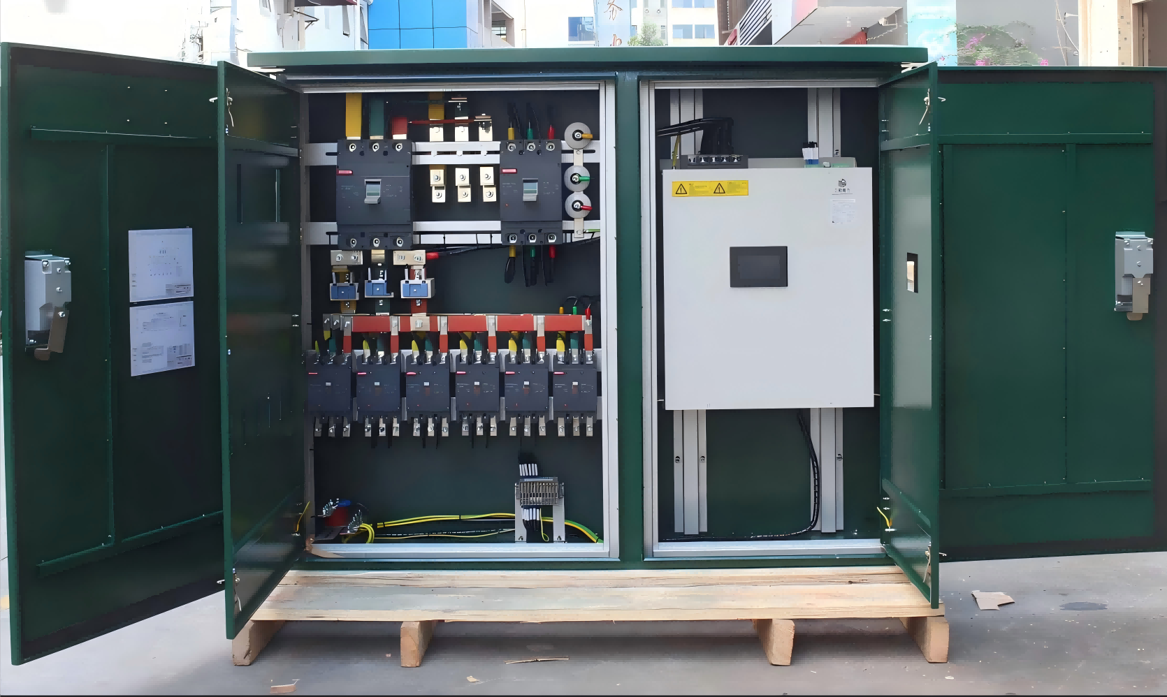 BY96-SPC/50kvar-0.4/4L-TSeries तीन-चरण असंतुलन सुधार उपकरण तीन सक्रिय लोड बैलेंसर के लिए स्मार्ट पावर गुणवत्ता सुधार उपकरण