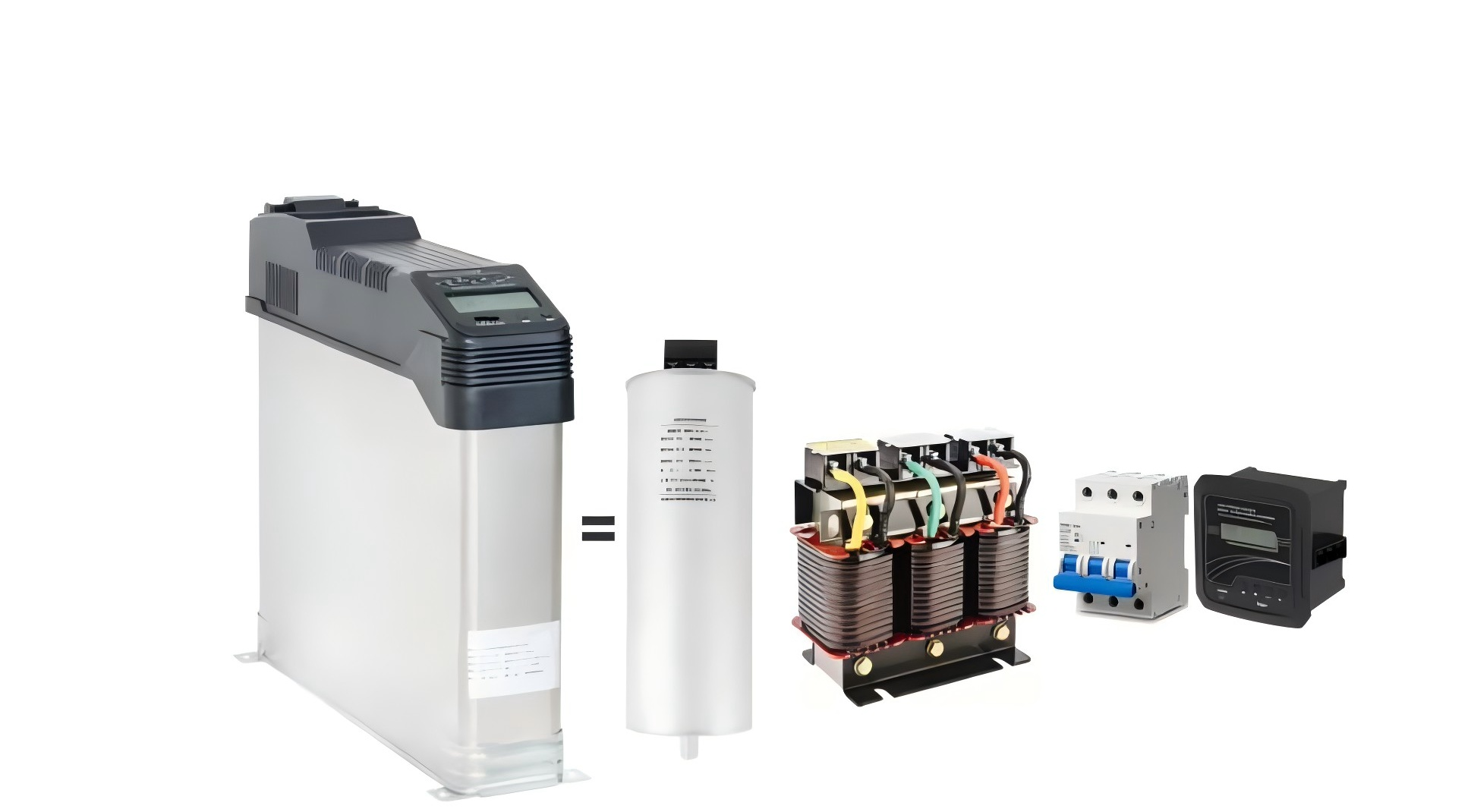 BY81JS/450-20+15 Series Smart PFI Capacitors With Built-in MCB, LCD & Controller. Auto-Power Factor Improvement Capacitor 