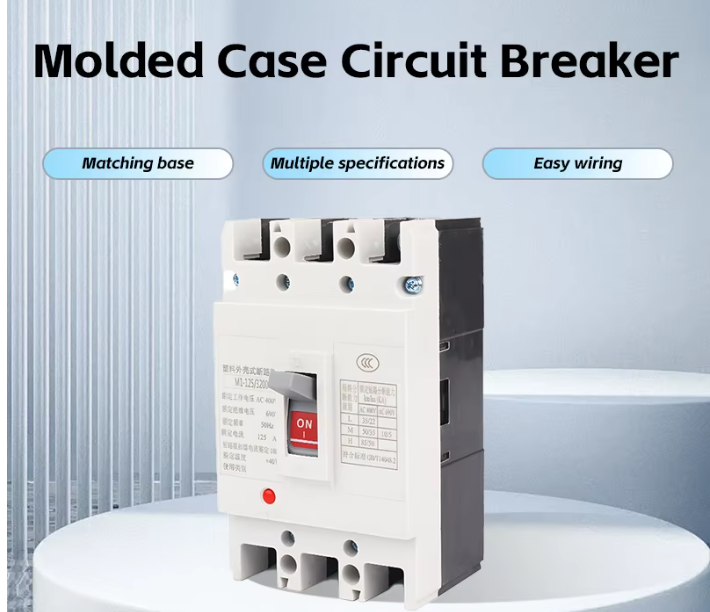BYCM1L-125L Series Molded Case Circuit Breaker  100 Amp Mccb Molded Case Circuit Breaker with AC Enclosure Overload Protection Circuit Breaker 600V