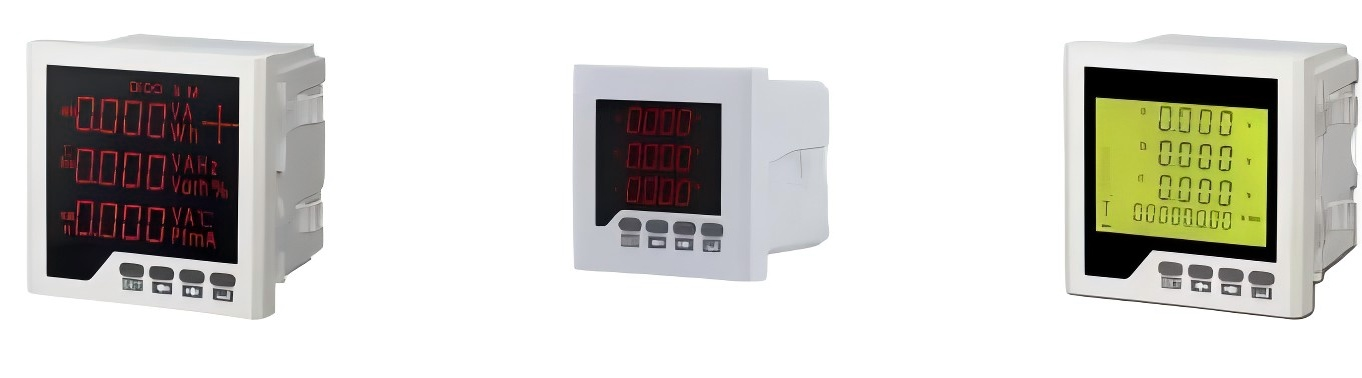 BY194UI-A*4 Series Three-Phase Current and Voltage Combination Meter Equipped With Three-Row LED Digital Displays Three-Phase Multifunctional Meter Measure Voltage Current Power Electric Energy