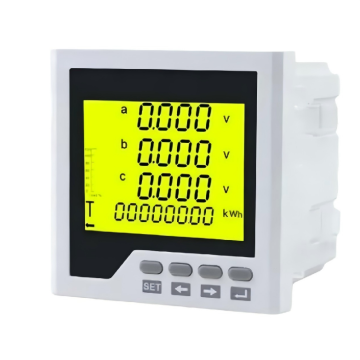 BY194UI-3*4 Series Three-Phase Current and Voltage Combination Meter Factory Price LCD Display Three Phase Current Voltage Frequency Multi-function Monitoring Meter