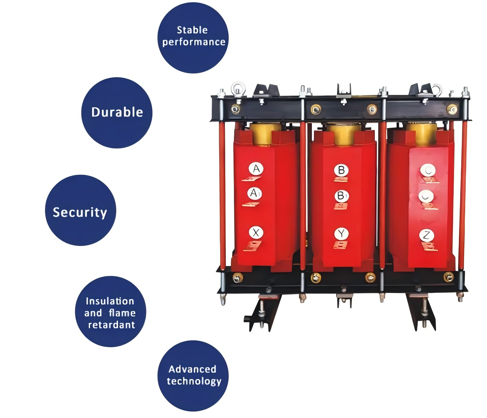 CKSC-216/10-6 High Voltage Series Reactor Three Phase 216Kvar Iron Core Dry Type High Voltage Series Harmonic Filter Reactor Capacitors Reactor Transformer