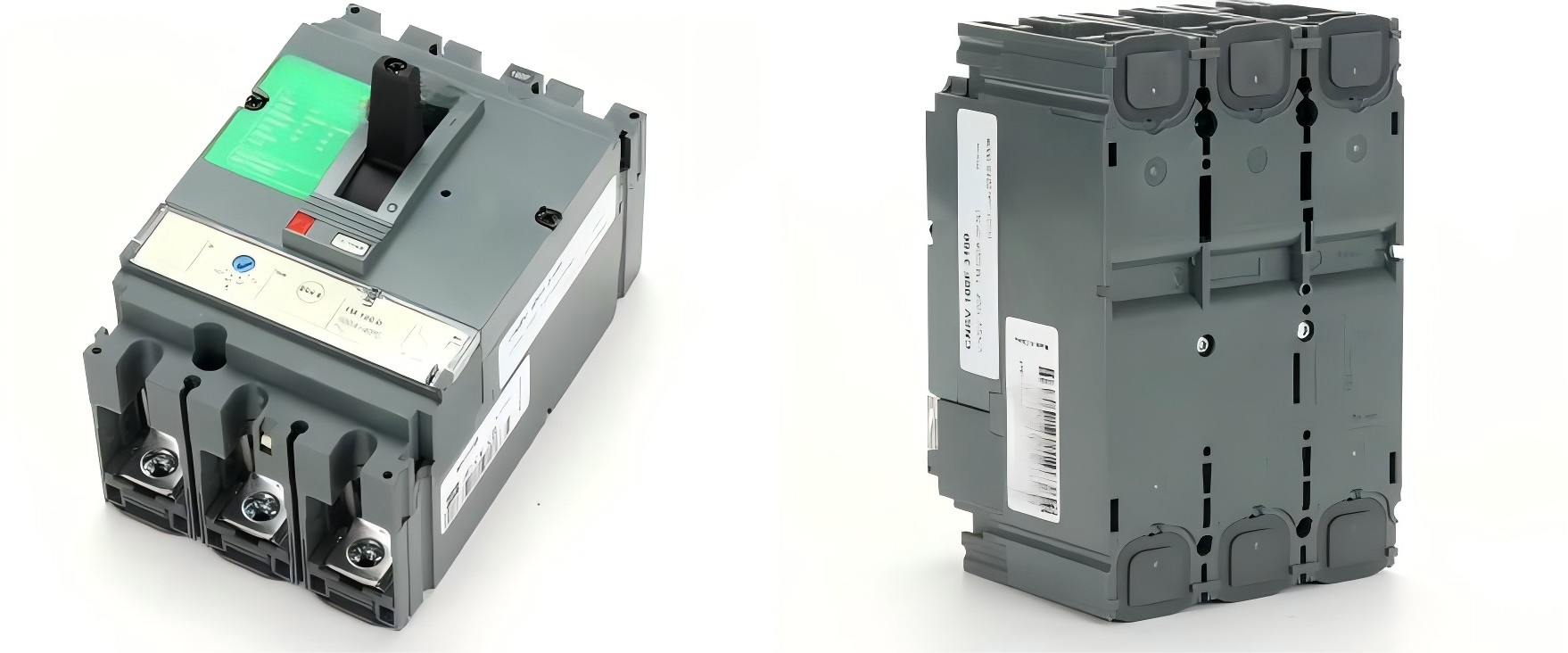 BYCM1L-125L Series Molded Case Circuit Breaker Electric Breaker 3Pole 100A MCCB 450V Electric Breaker 450V Residual Current Circuit Breaker