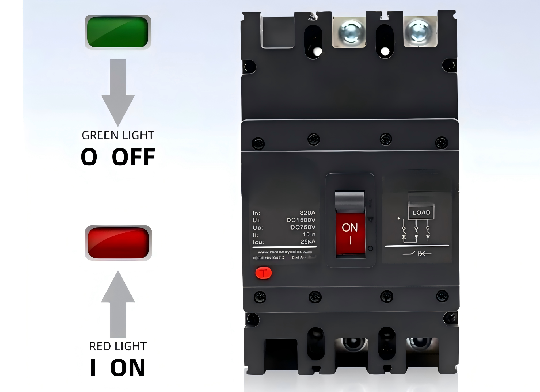 BYCM1E-125 Serie Kompaktleistungsschalter 450 V 3P Niederspannung MCCB Einstellbare Überspannungs- und Unterspannungsschutzeinrichtung